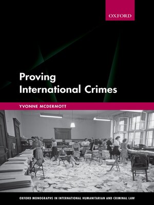 cover image of Proving International Crimes